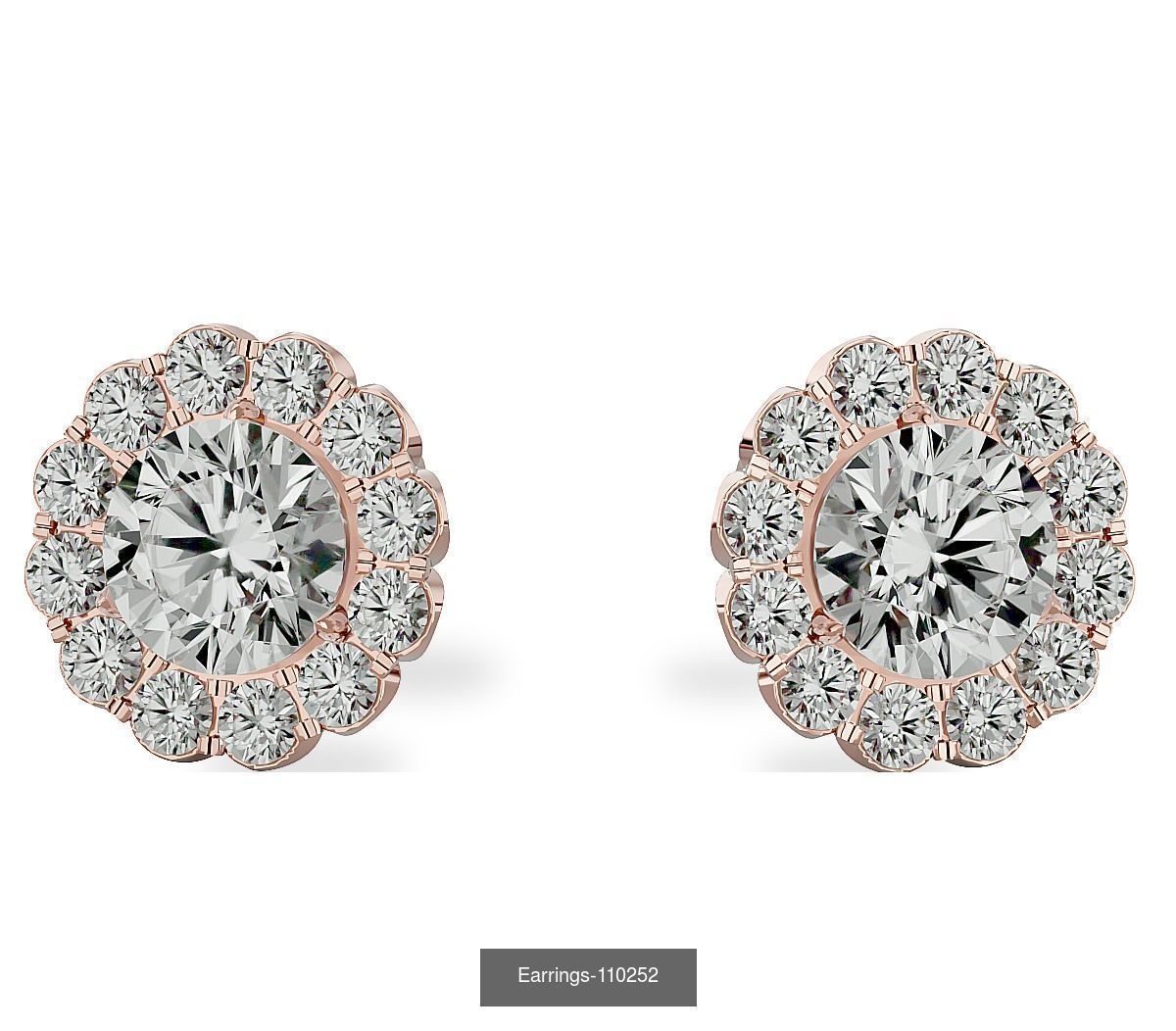 35 Earrings 3dm render details 3D Model Collection_36