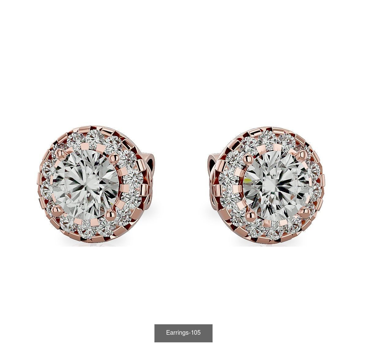 35 Earrings 3dm render details 3D Model Collection_8