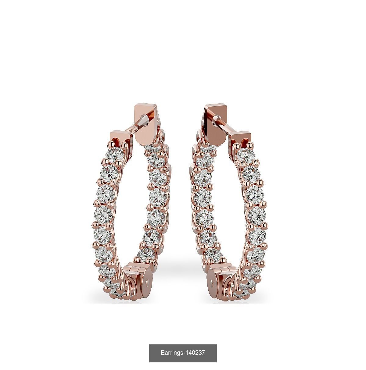 35 Earrings 3dm render details 3D Model Collection_25