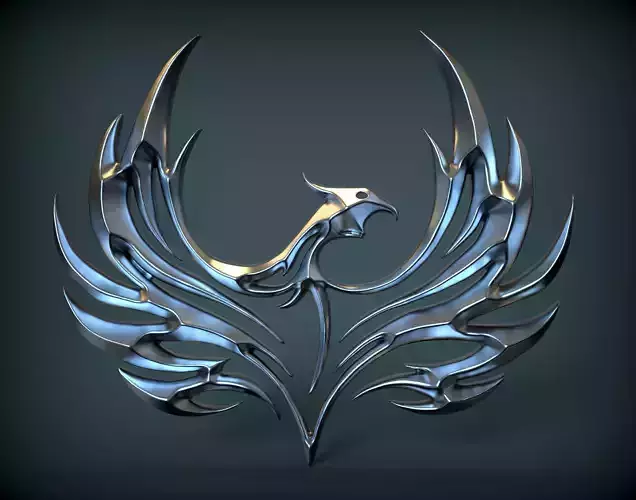 LOKZ PHOENIX 原画　一点もの　unique 💭 Phonix 4 logo・ STL File for 3D printing and CNC