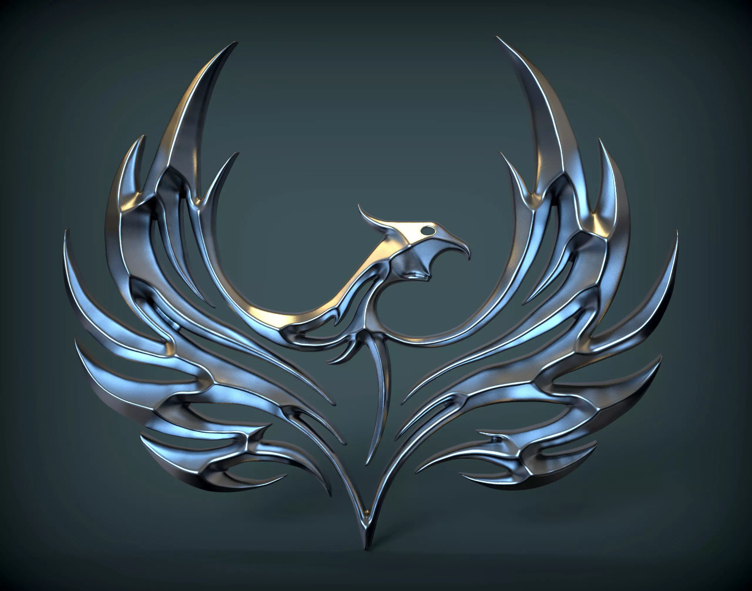 phoenix logo 3D print model
