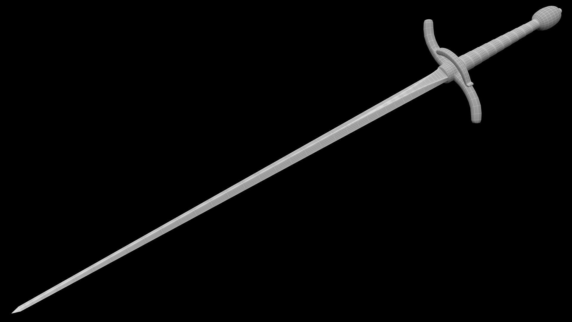 Aria Stark Sword From Game Of Thrones 3D model_5