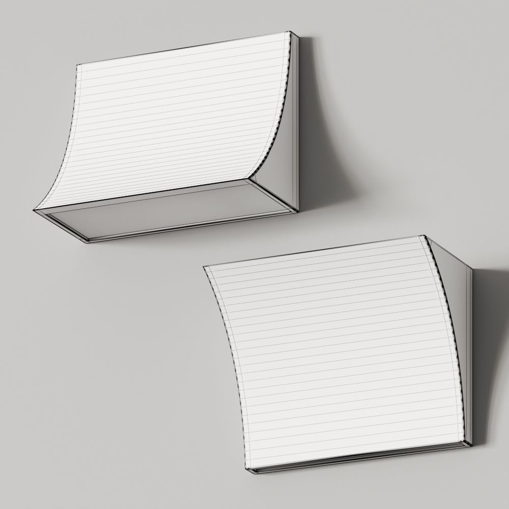 Pochette Up and Down Wall Lamp 3D model_1