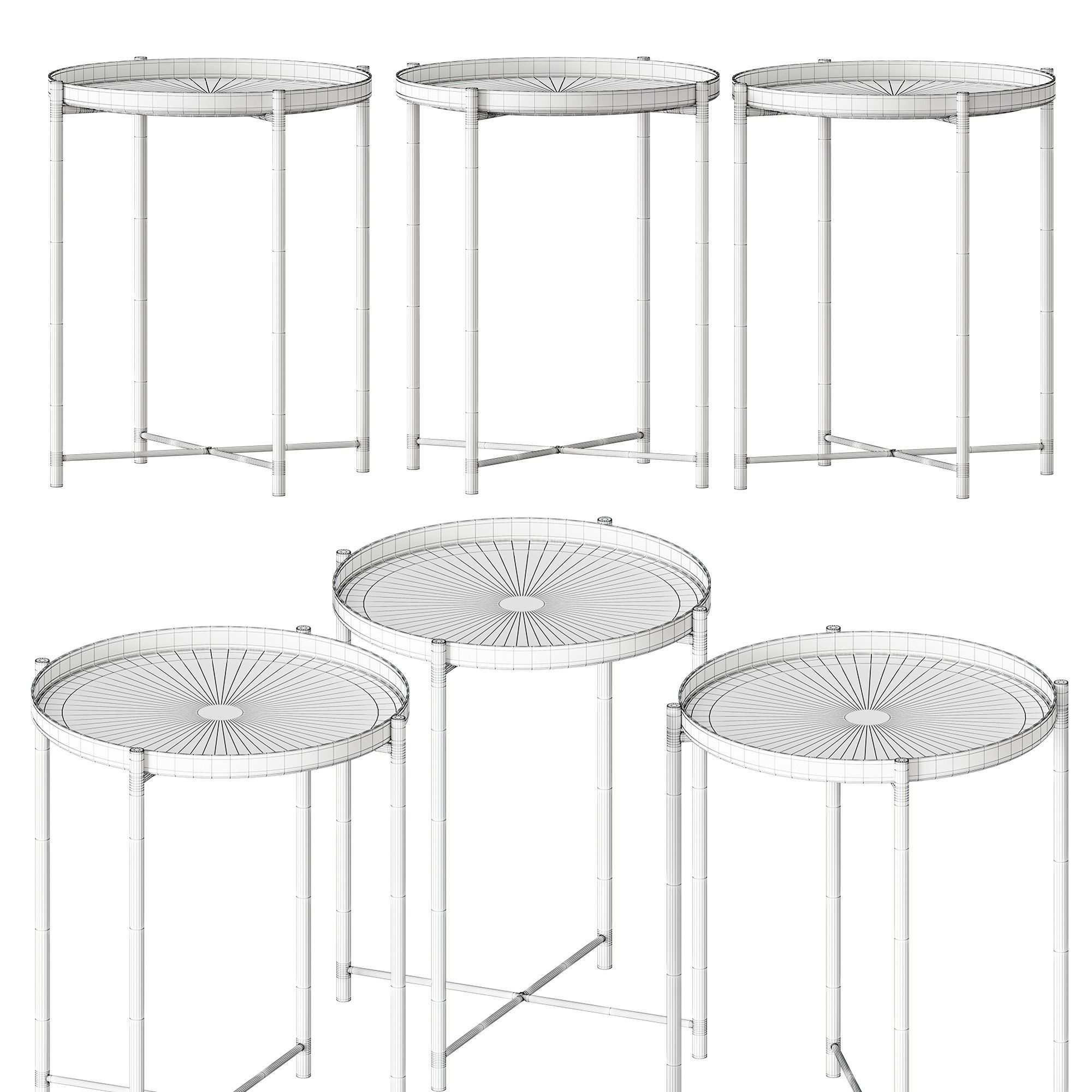 IKEA TABLE GLADOM 3D model_2