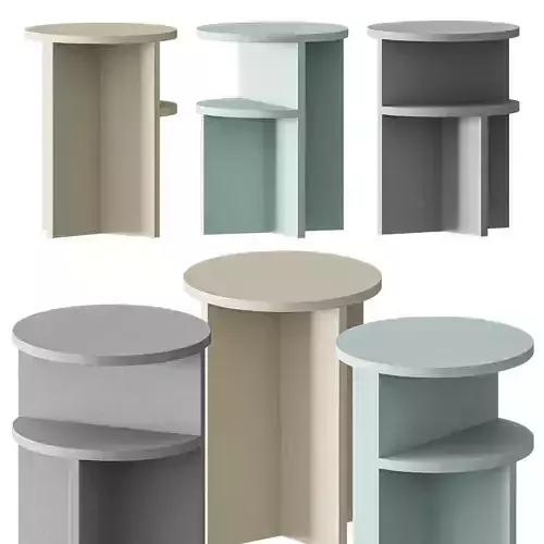 MUUTO HALVES SIDE TABLE 3D model