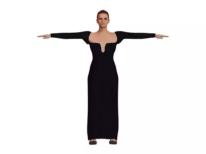 Female Character  Free low-poly 3D model