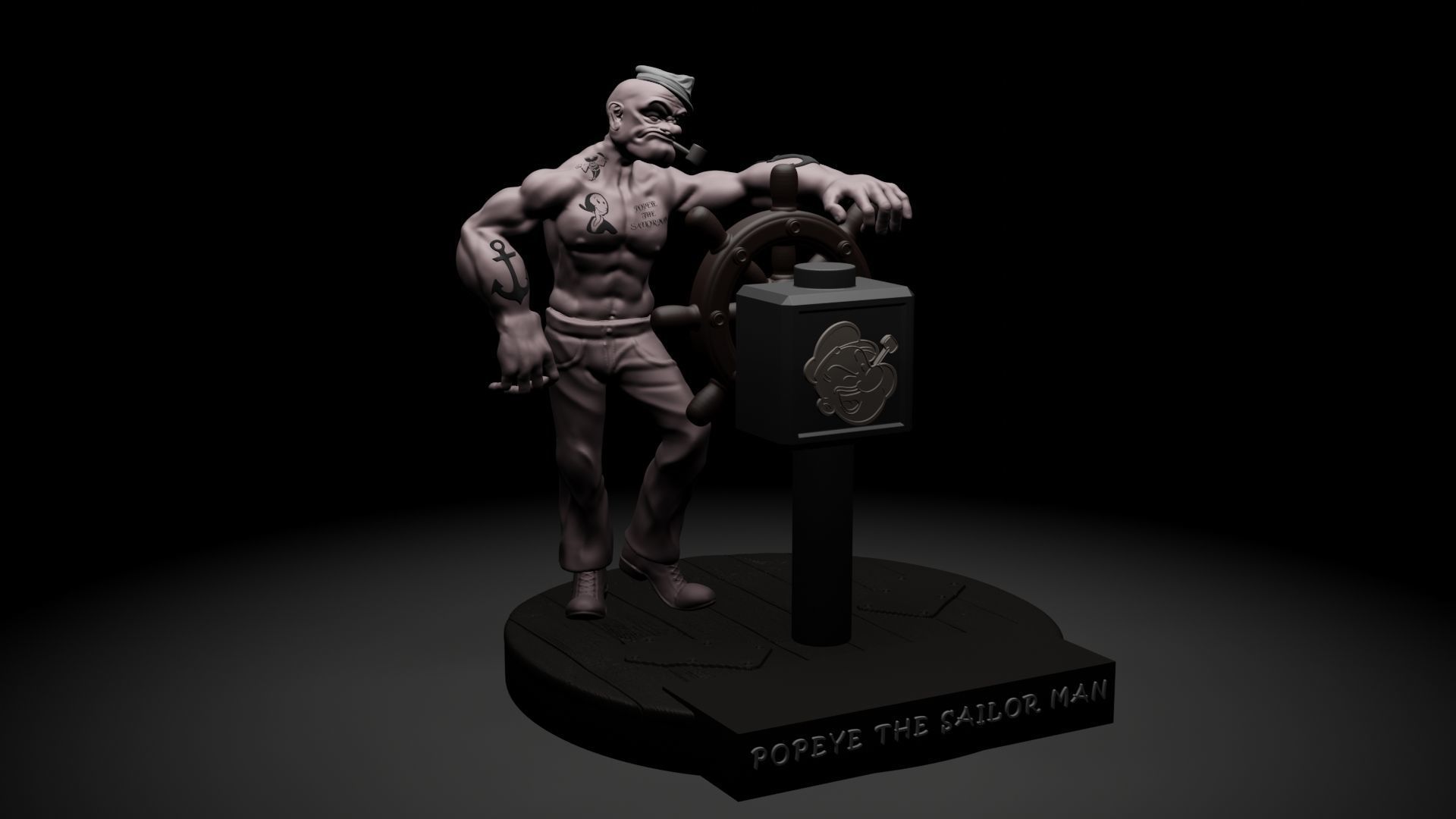 POPEYE THE SAILOR MAN - 3D PRINTING 3D print model_7