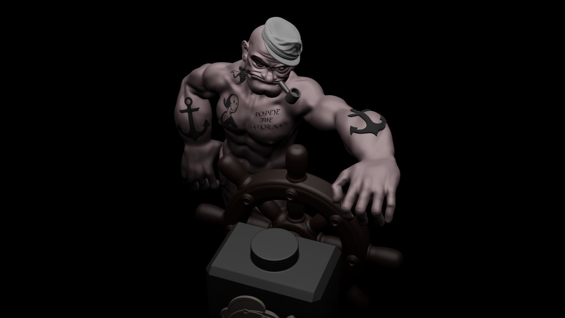 POPEYE THE SAILOR MAN - 3D PRINTING 3D print model_4