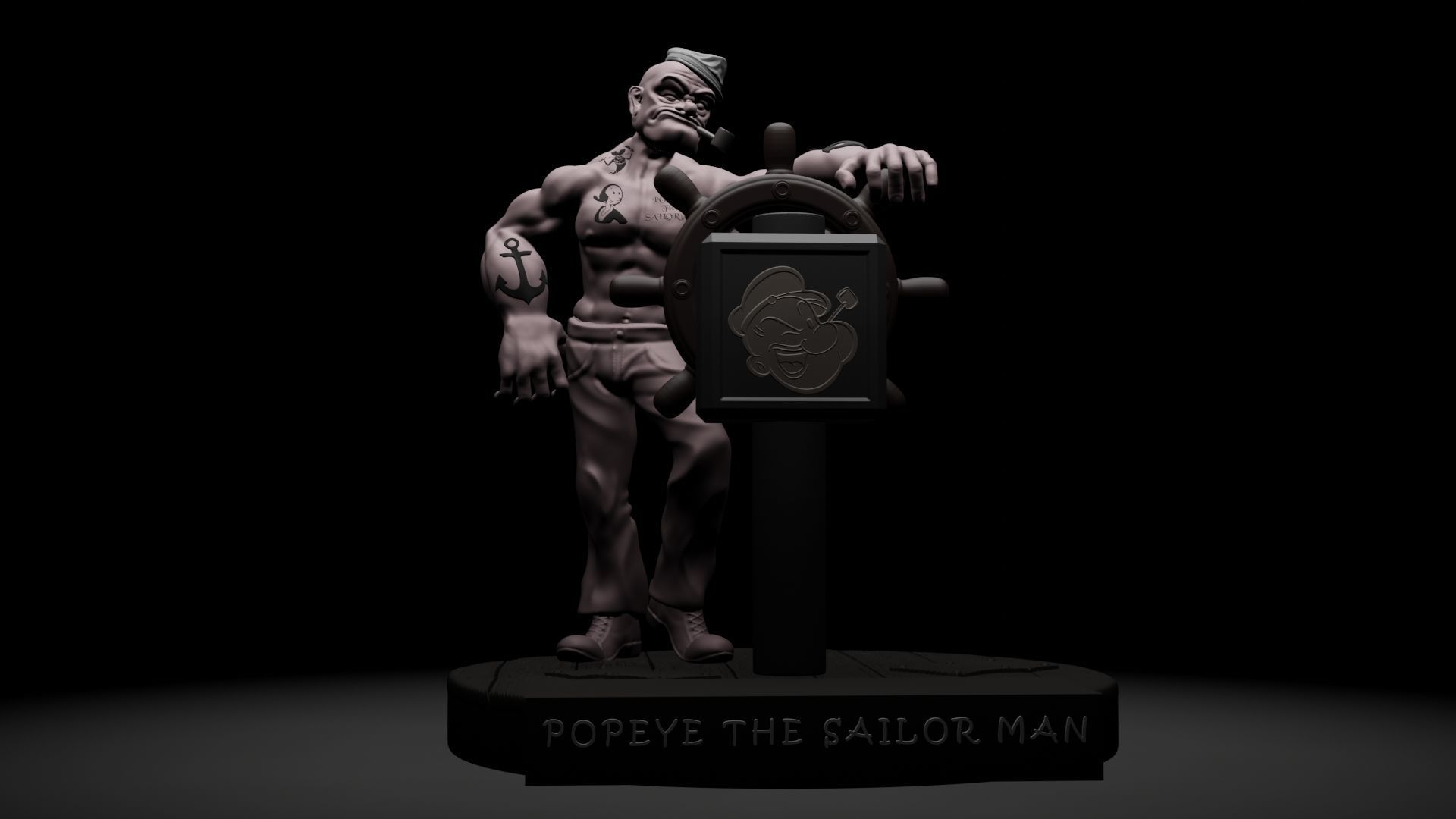 POPEYE THE SAILOR MAN - 3D PRINTING 3D print model_10