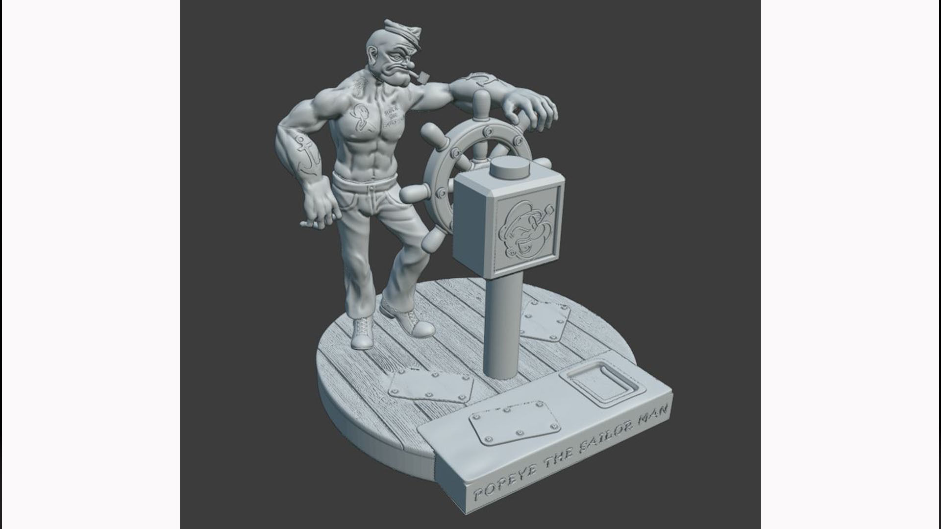 POPEYE THE SAILOR MAN - 3D PRINTING 3D print model_14
