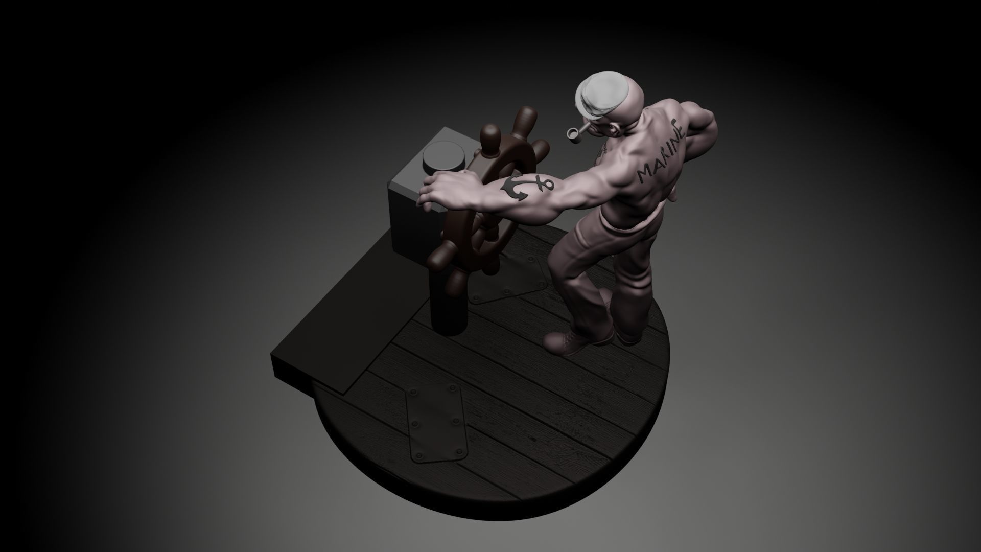 POPEYE THE SAILOR MAN - 3D PRINTING 3D print model_3