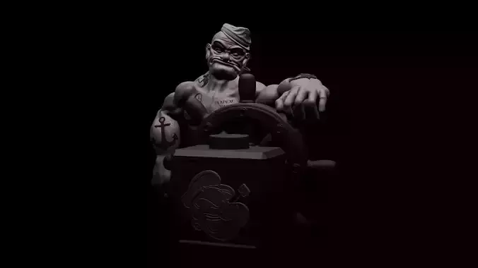 POPEYE THE SAILOR MAN - 3D PRINTING 3D print model