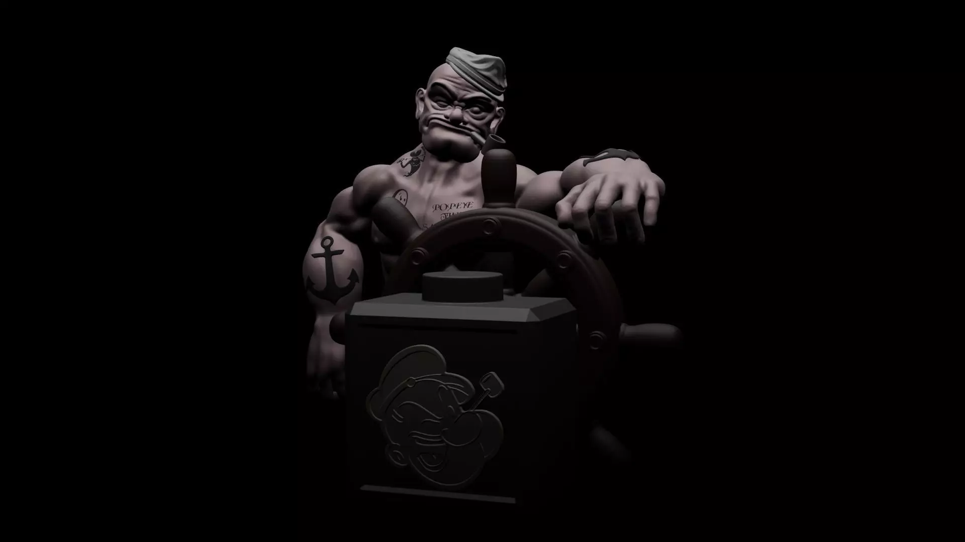POPEYE THE SAILOR MAN - 3D PRINTING 3D print model_0