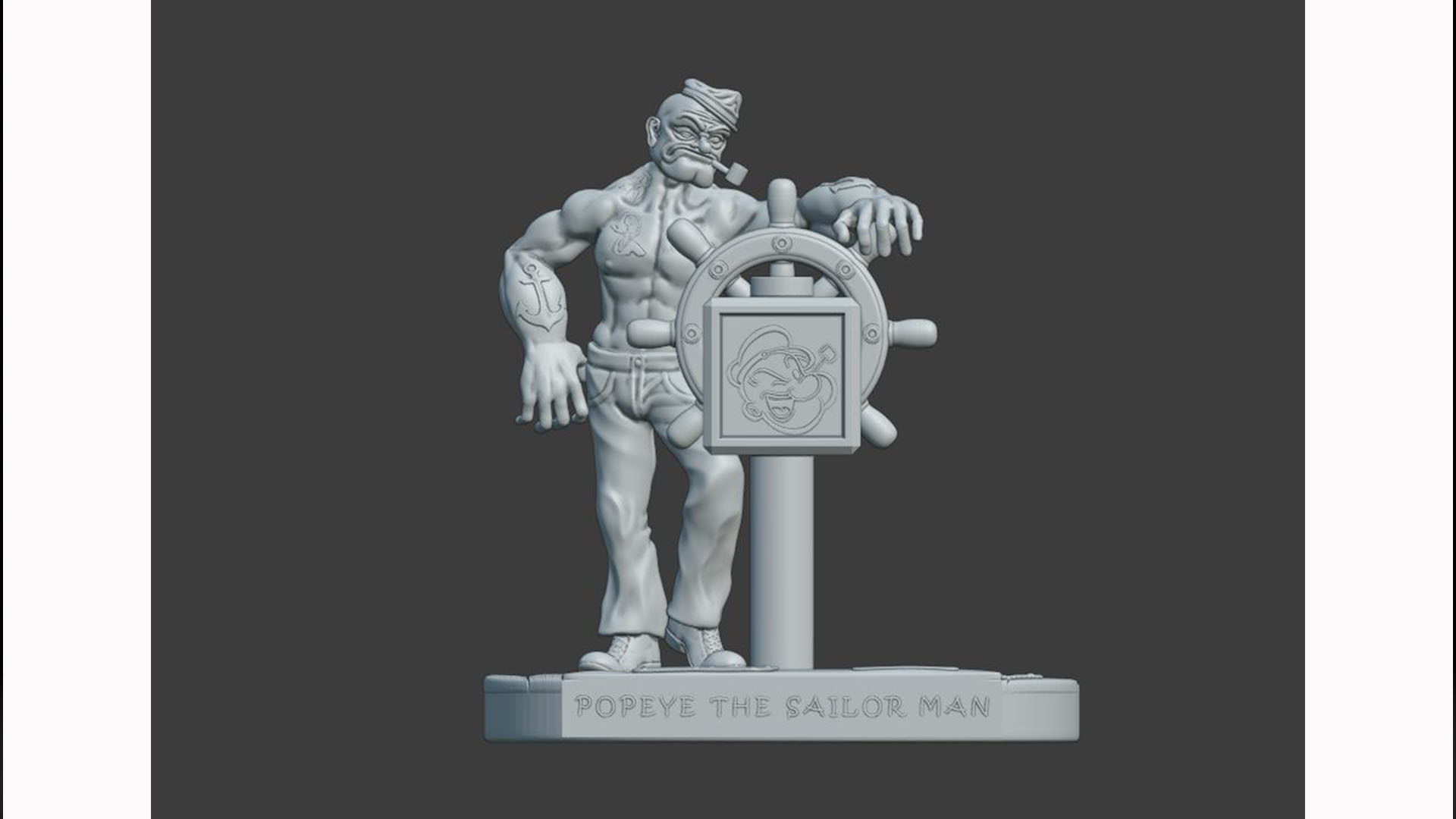 POPEYE THE SAILOR MAN - 3D PRINTING 3D print model_5