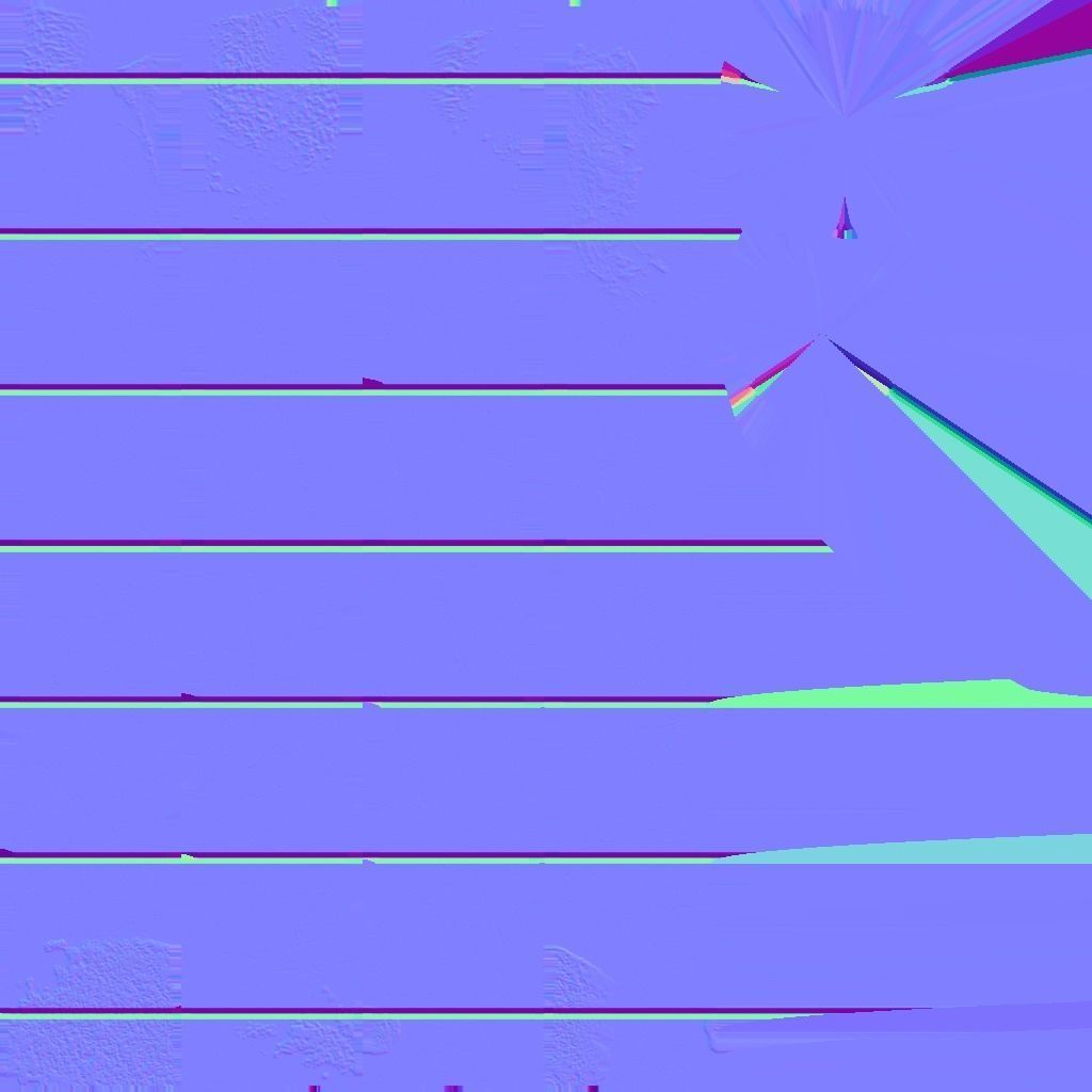 Baseball bat Low-poly 3D model_23