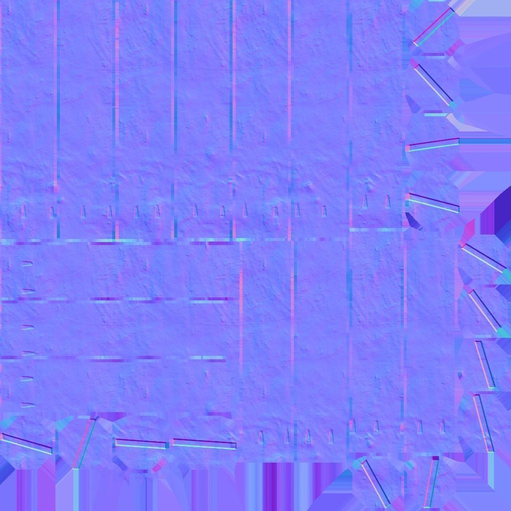 Baseball bat Low-poly 3D model_45