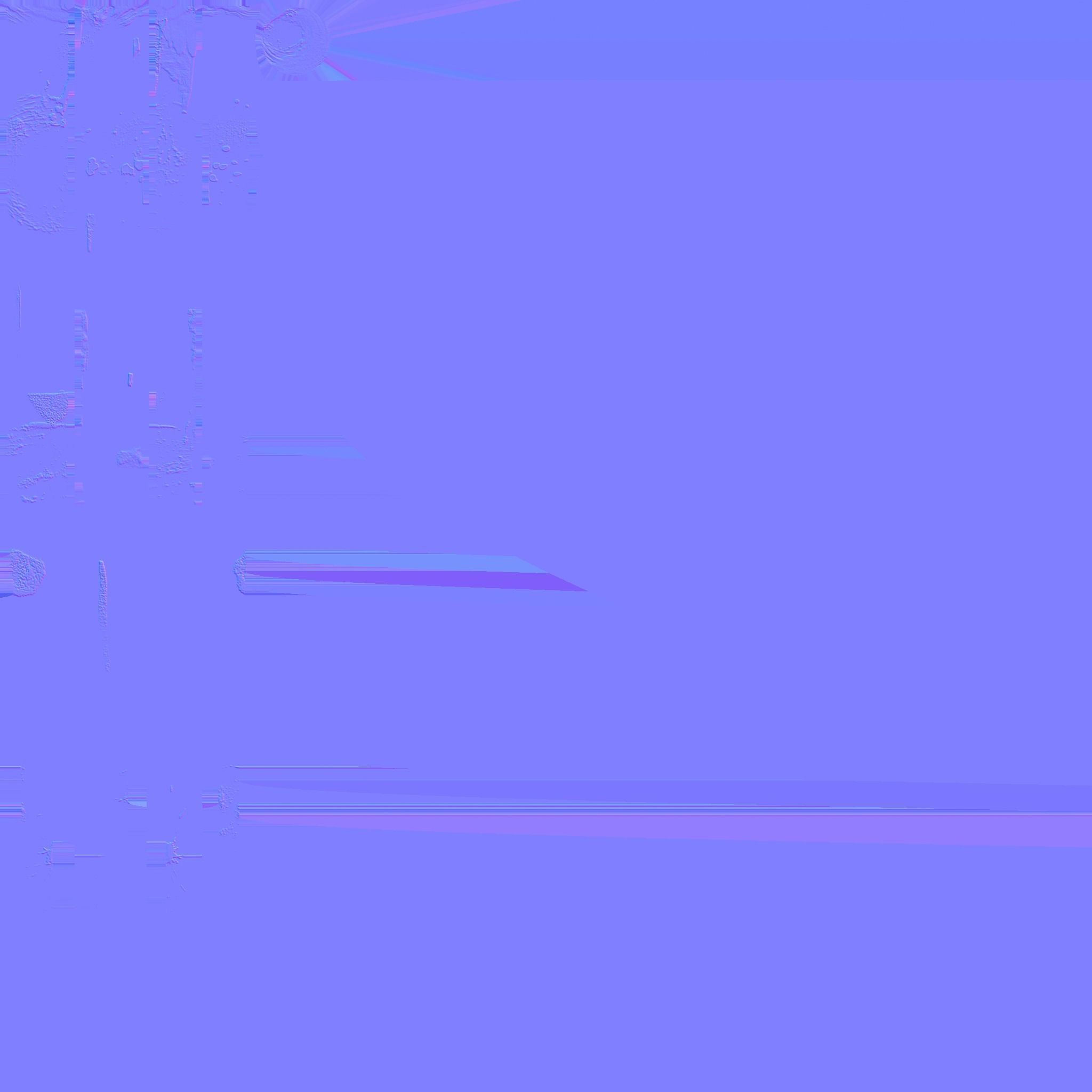 Baseball bat Low-poly 3D model_6