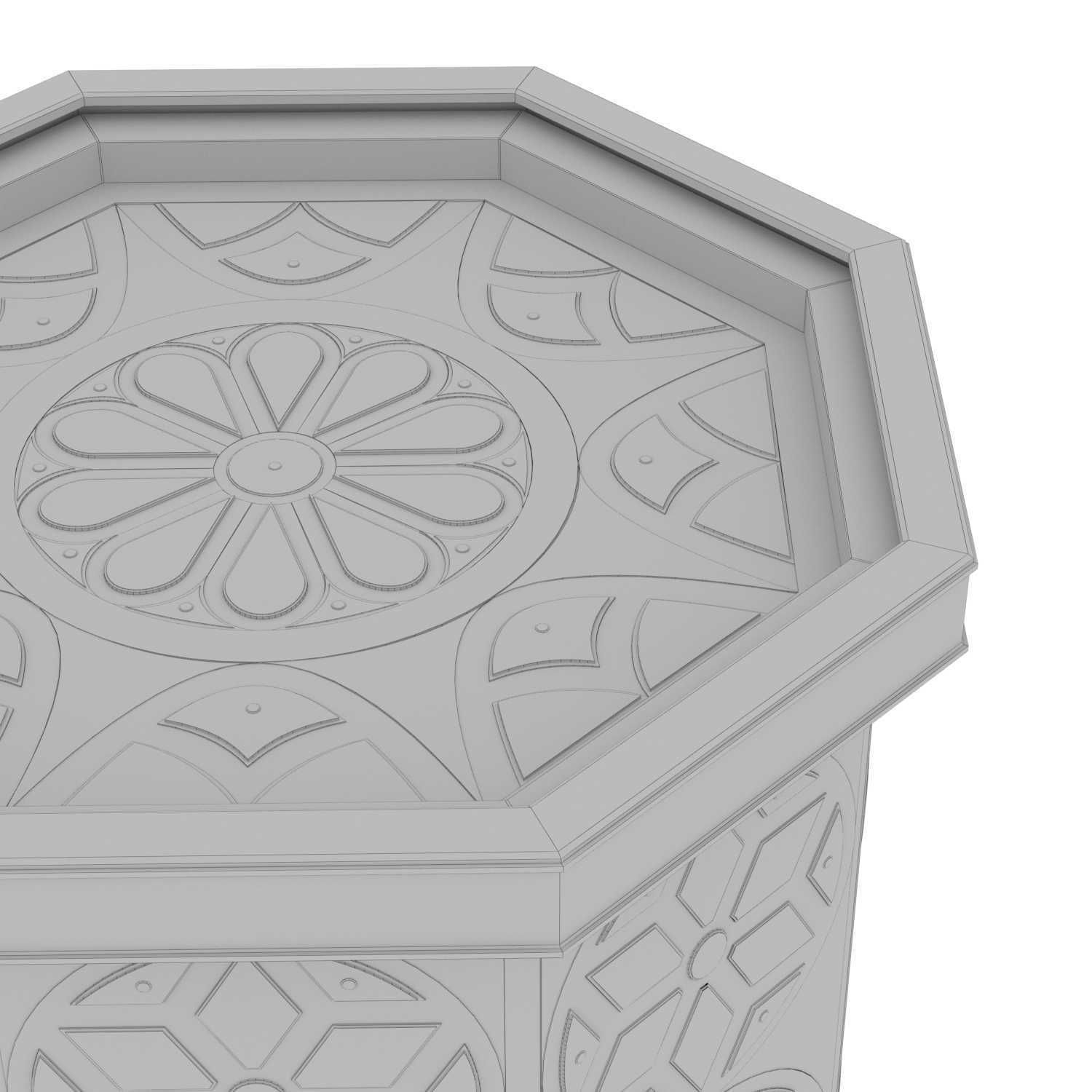 Moroccan Bazar ELEPH SIDE TABLE 3D model_7