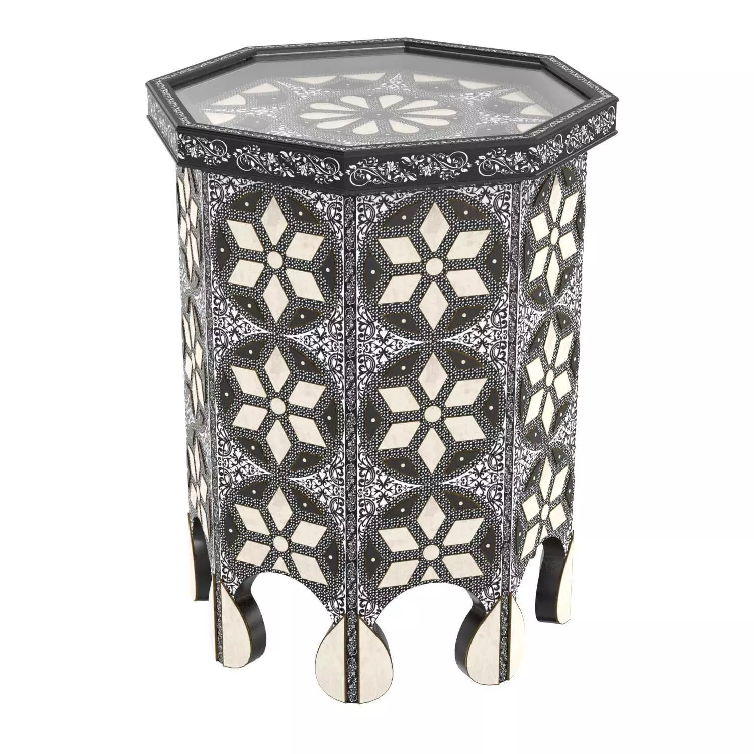 Moroccan Bazar ELEPH SIDE TABLE 3D model_0