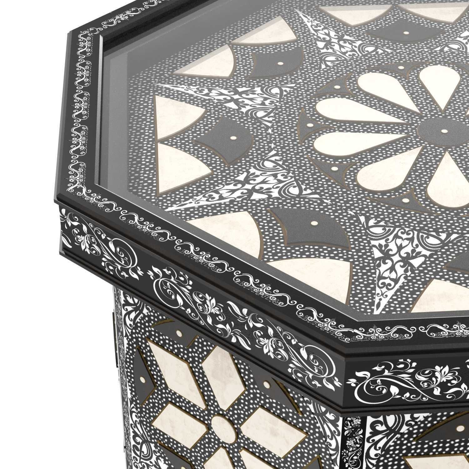 Moroccan Bazar ELEPH SIDE TABLE 3D model_5