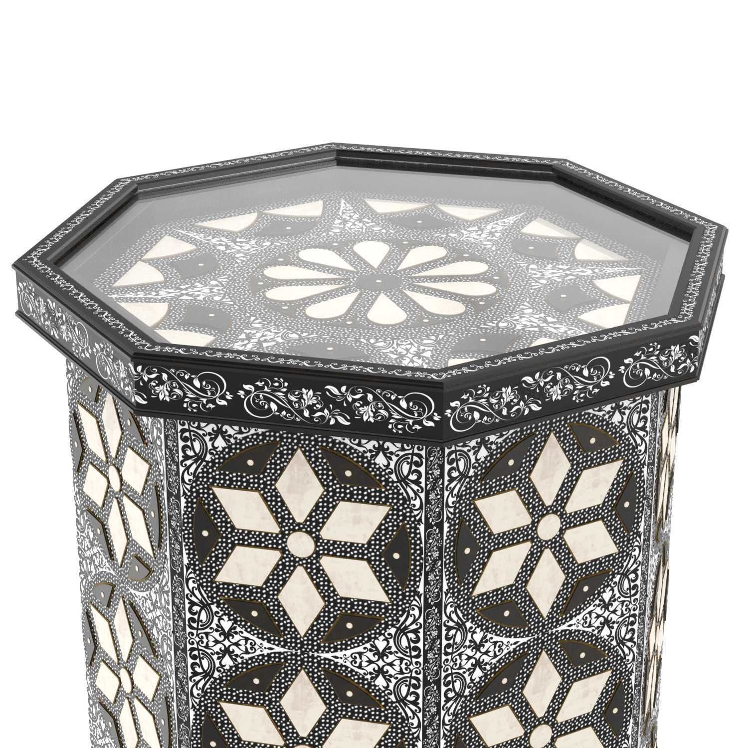 Moroccan Bazar ELEPH SIDE TABLE 3D model_1