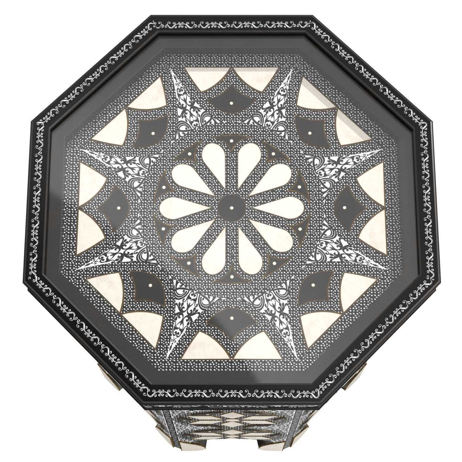 Moroccan Bazar ELEPH SIDE TABLE 3D model_2