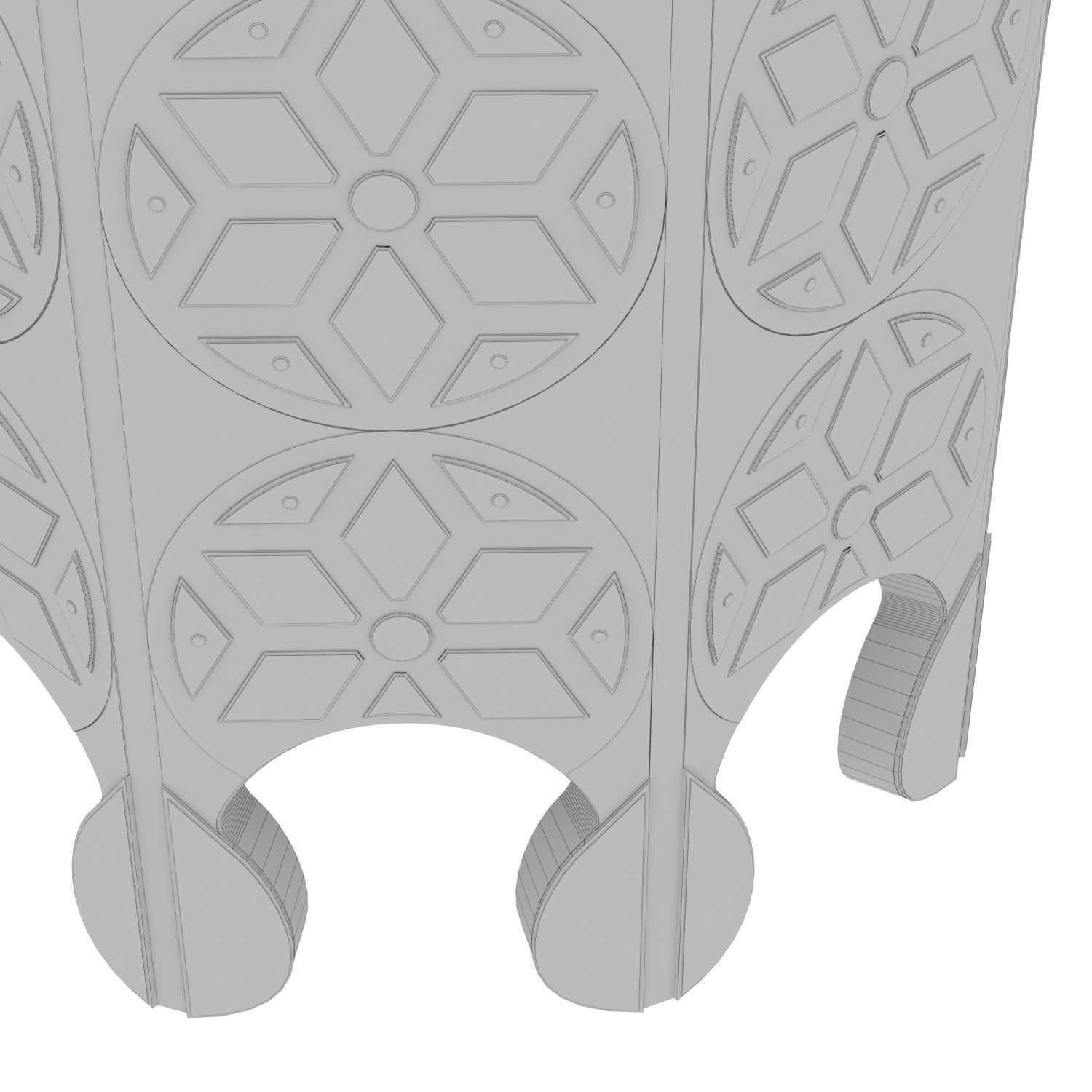 Moroccan Bazar ELEPH SIDE TABLE 3D model_8