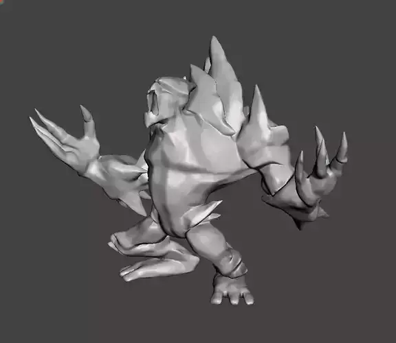 Obisidian Malphite 3D Model