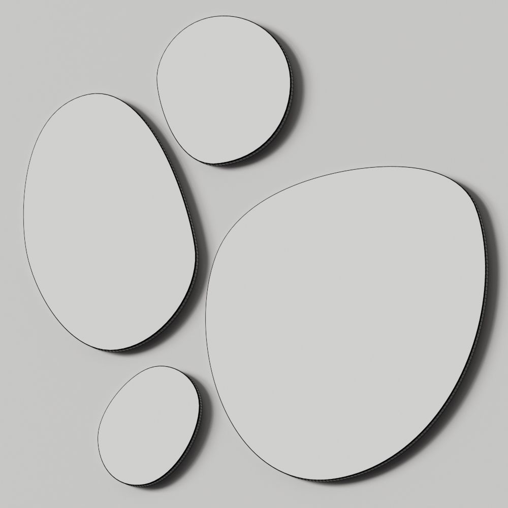Birex Drop Wall Mirrors 3D model_1