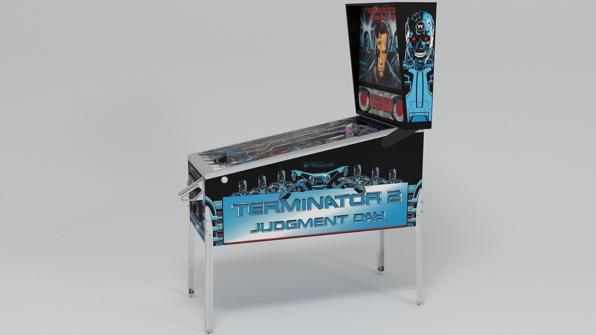 Terminator 2 Pinball Machine 3D model_3
