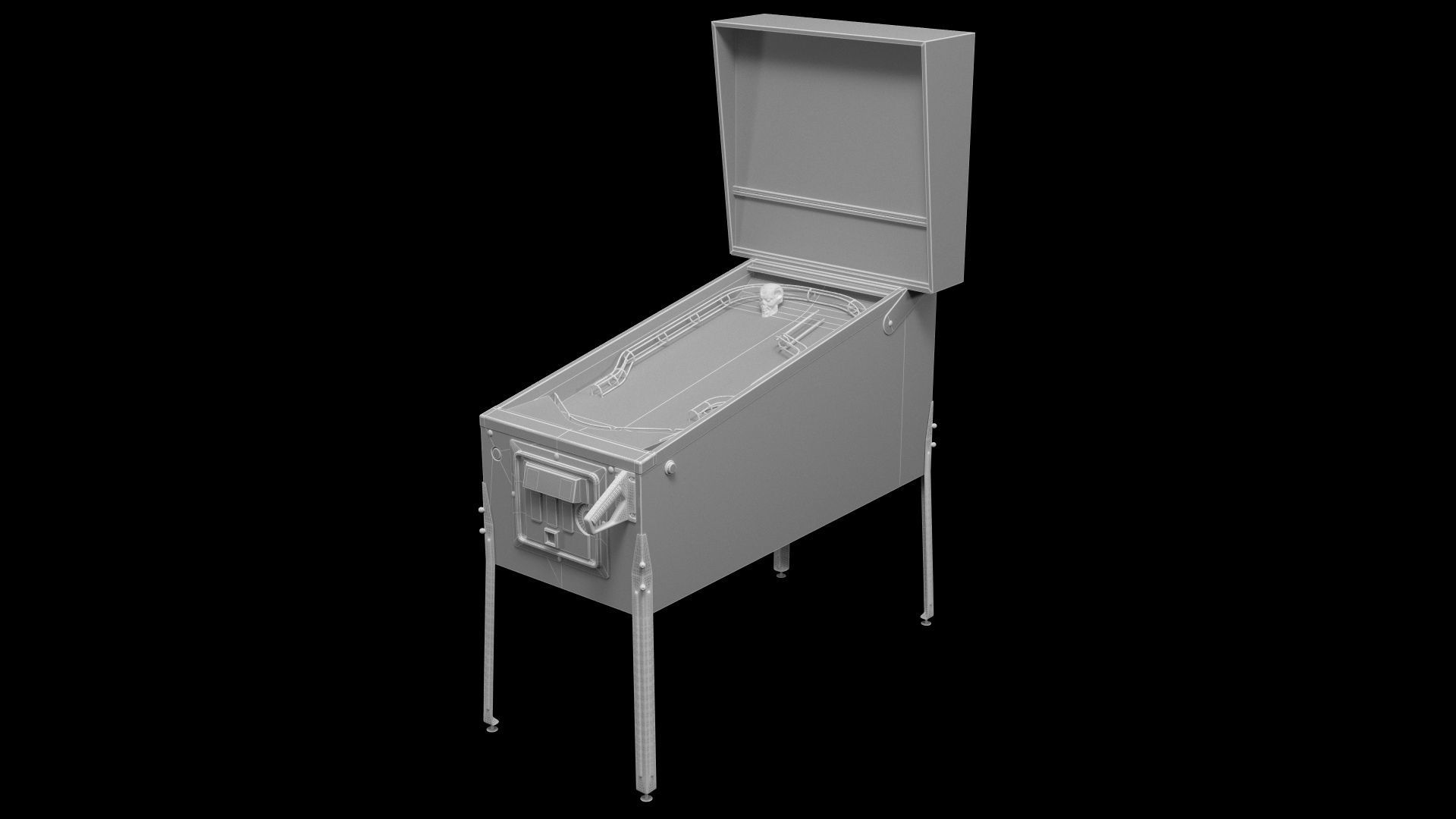 Terminator 2 Pinball Machine 3D model_7