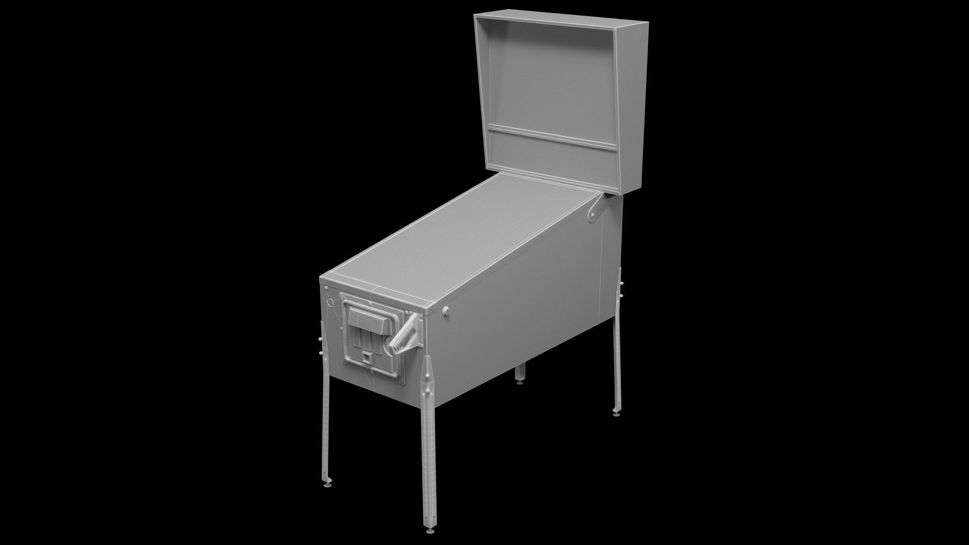 Terminator 2 Pinball Machine 3D model_6