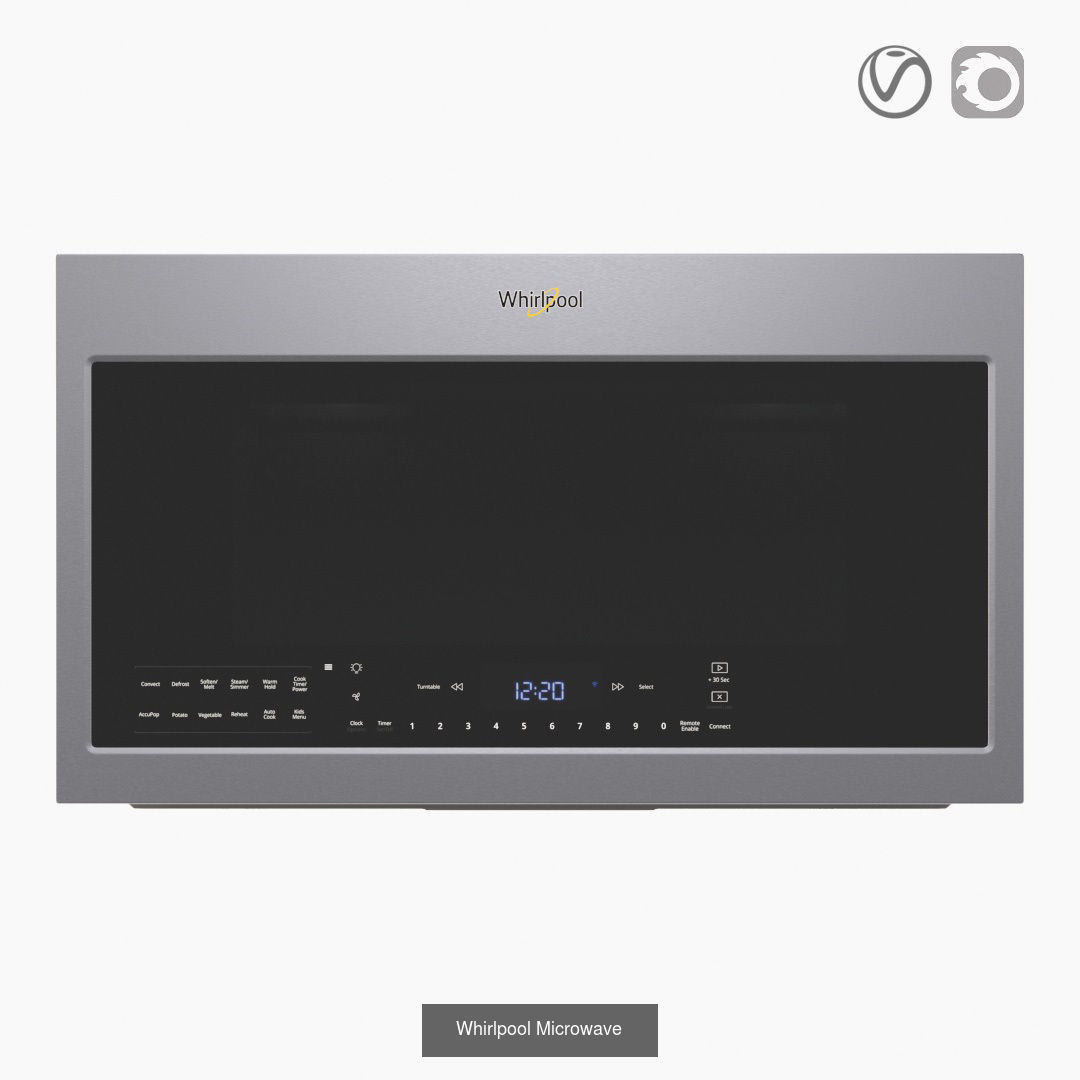 Kitchen appliances Whirpool 3D Model Collection_8