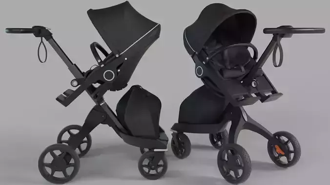 Stokke Black Xplory 6 Stroller