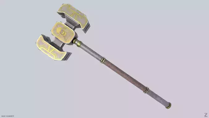 War Hammer Low-poly 3D model War Hammer Low-poly 3D model