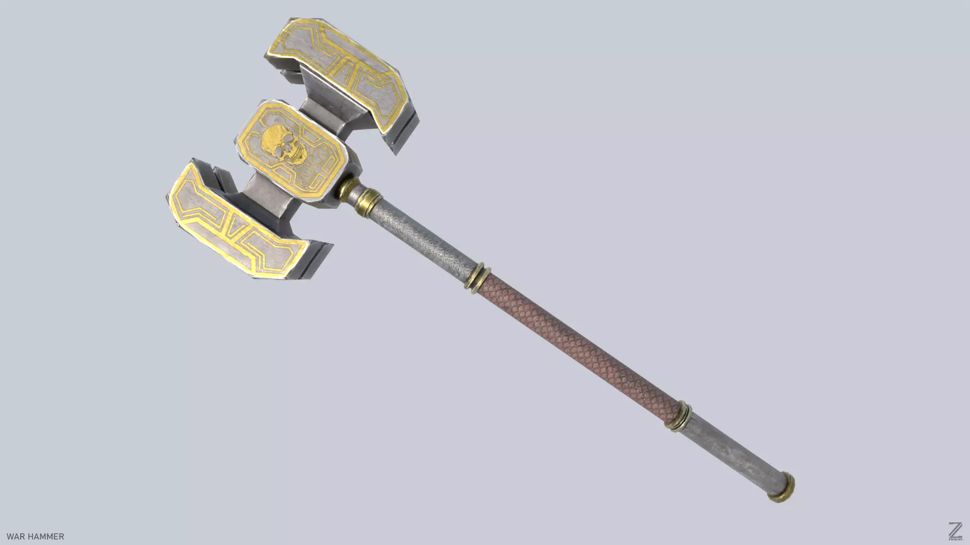 War Hammer Low-poly 3D model_0
