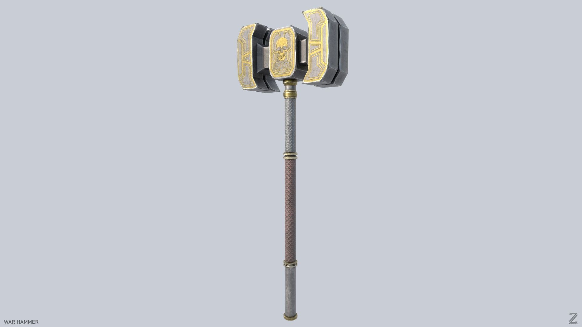 War Hammer Low-poly 3D model_3