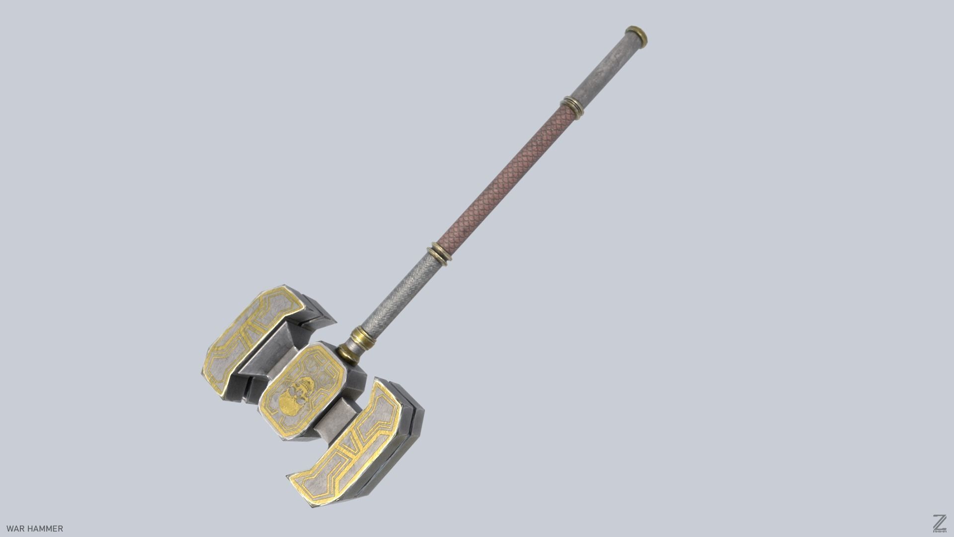 War Hammer Low-poly 3D model_5
