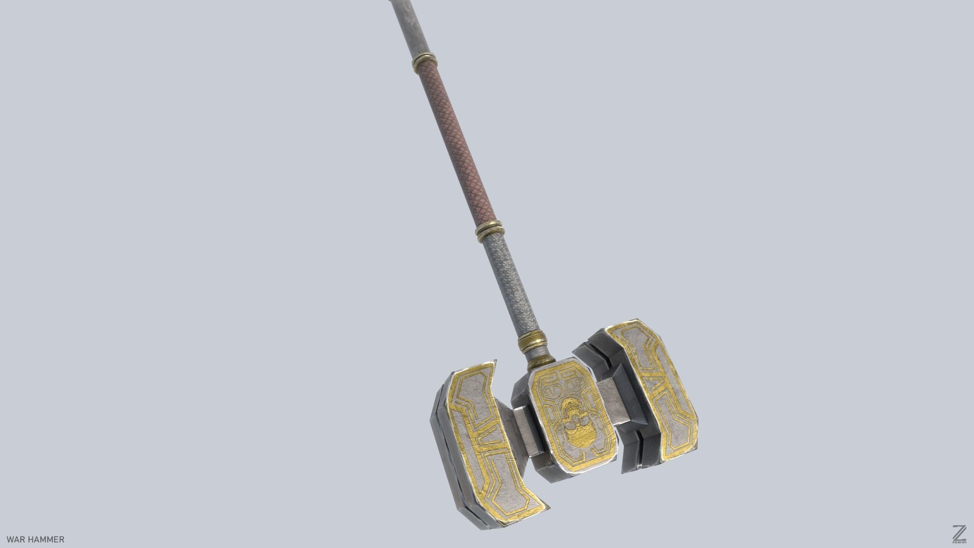 War Hammer Low-poly 3D model_6