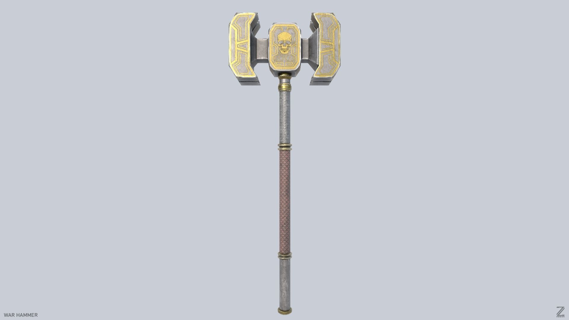 War Hammer Low-poly 3D model_1