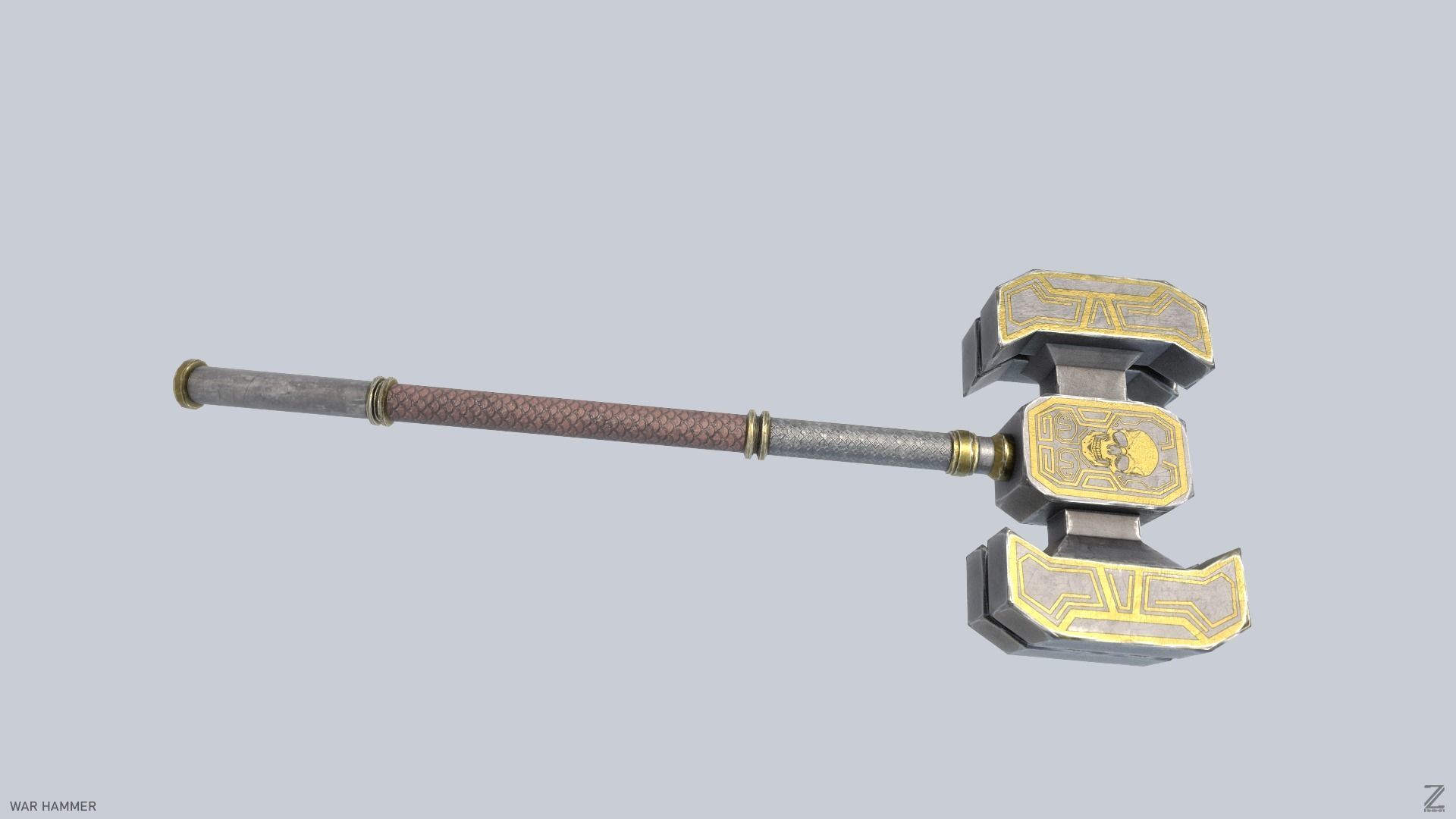 War Hammer Low-poly 3D model_7