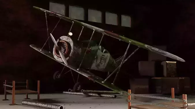 Plane Stylized Low-poly