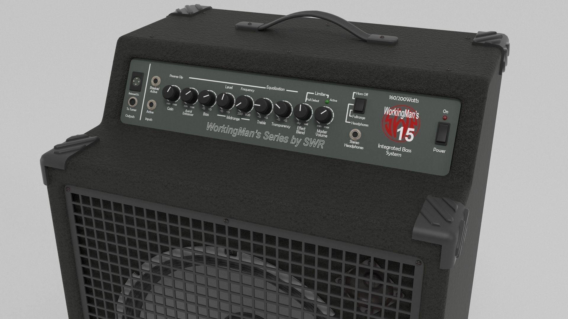 Workingman 15 Bass Combo Amp 3D model_4