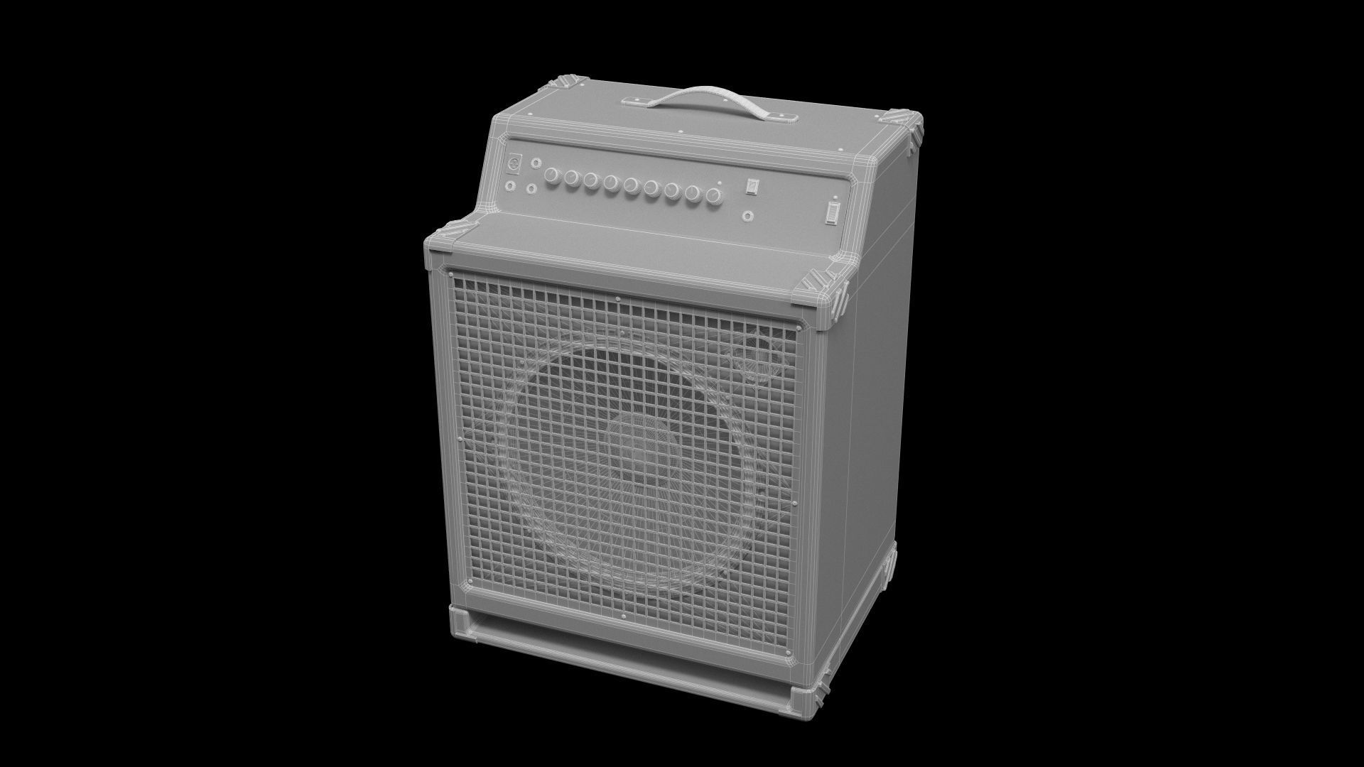 Workingman 15 Bass Combo Amp 3D model_5