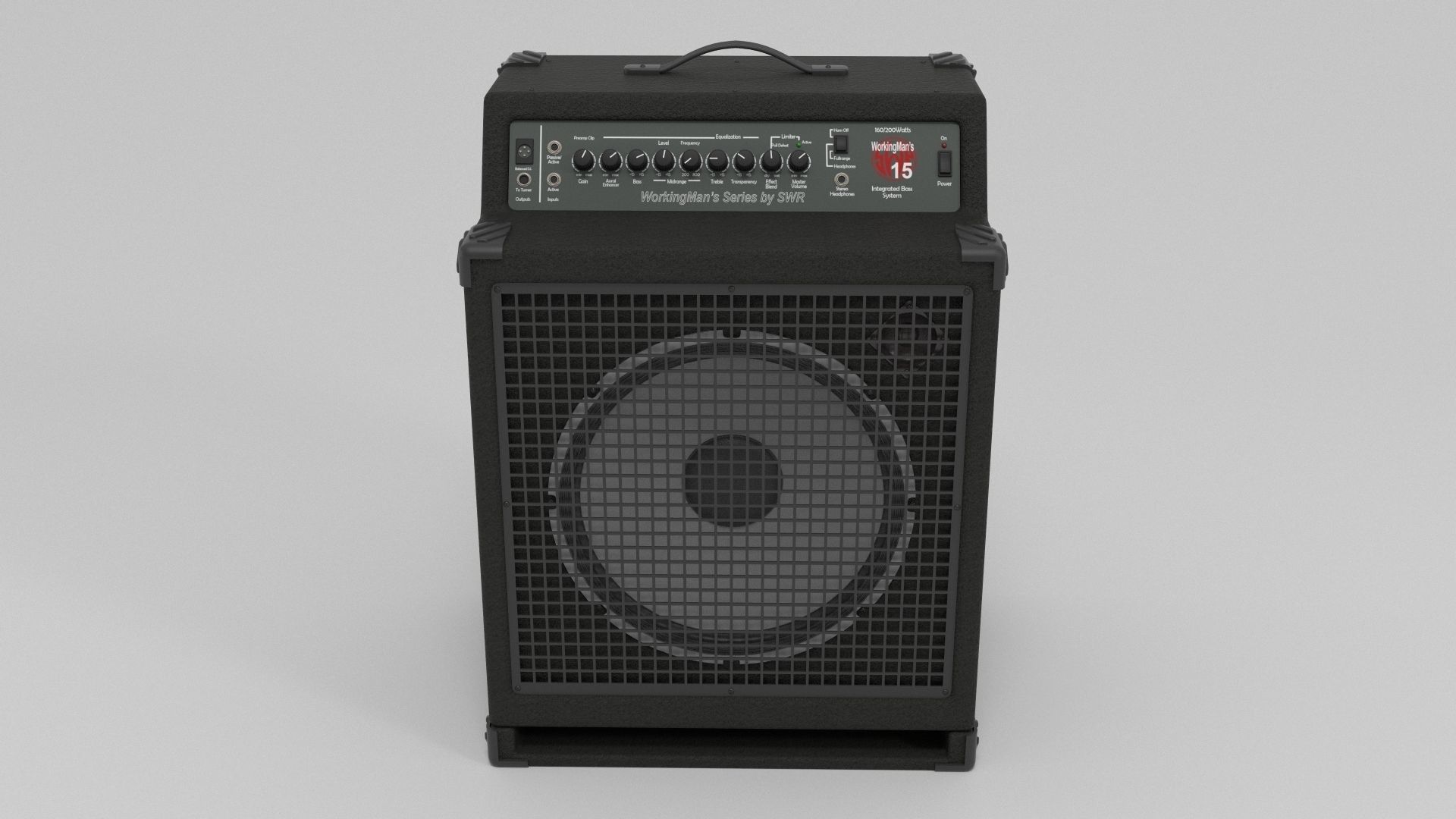 Workingman 15 Bass Combo Amp 3D model_1