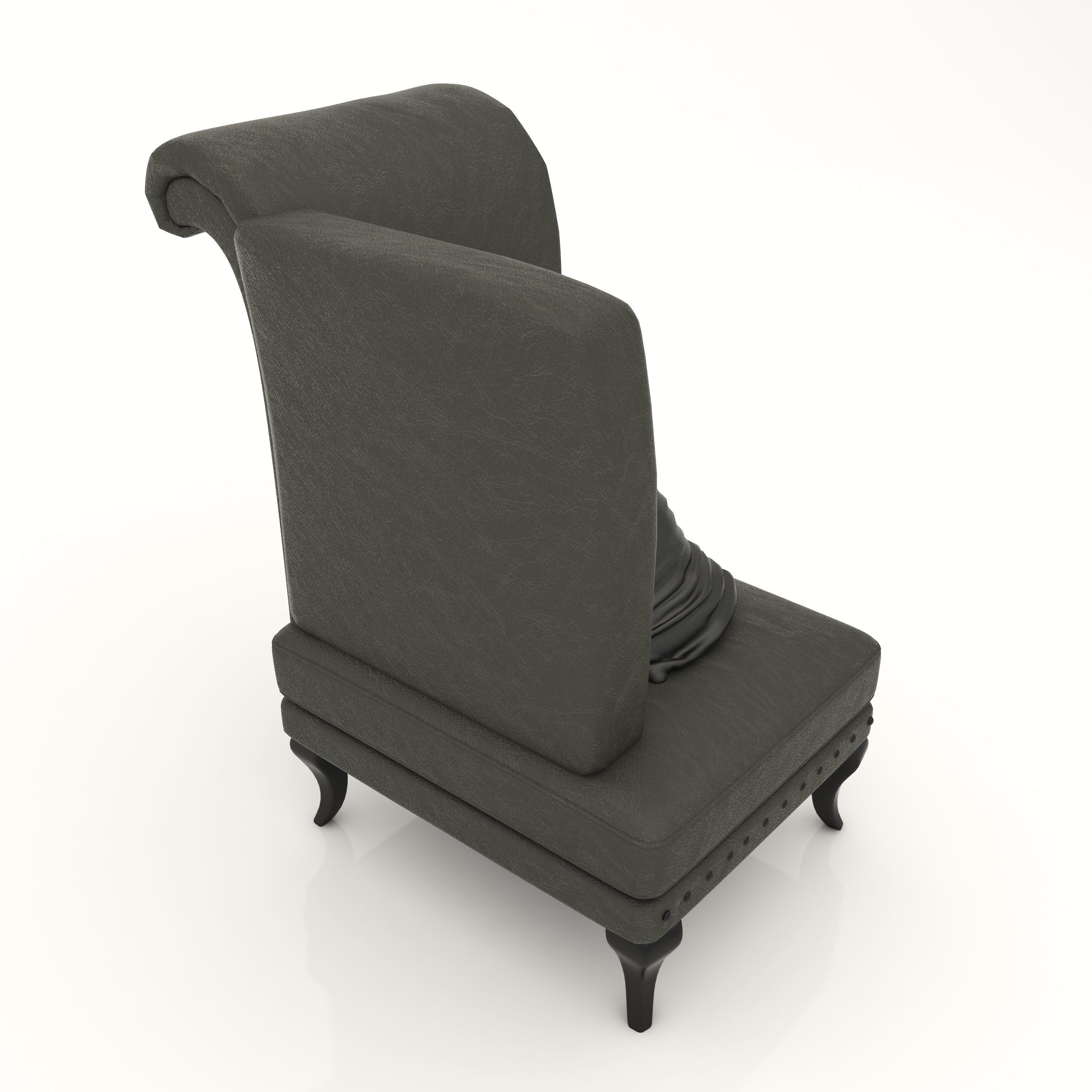 Interior Sofa Armchair 28 - For CNC and Interior 3D model_4