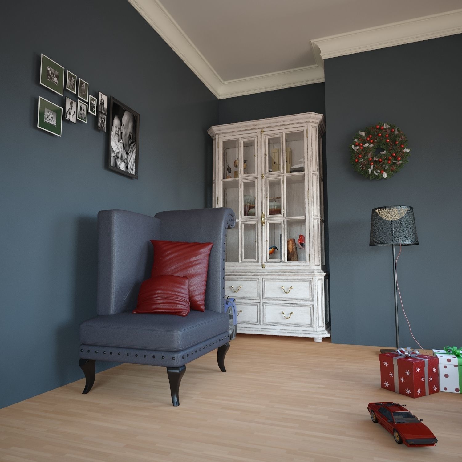 Interior Sofa Armchair 28 - For CNC and Interior 3D model_1