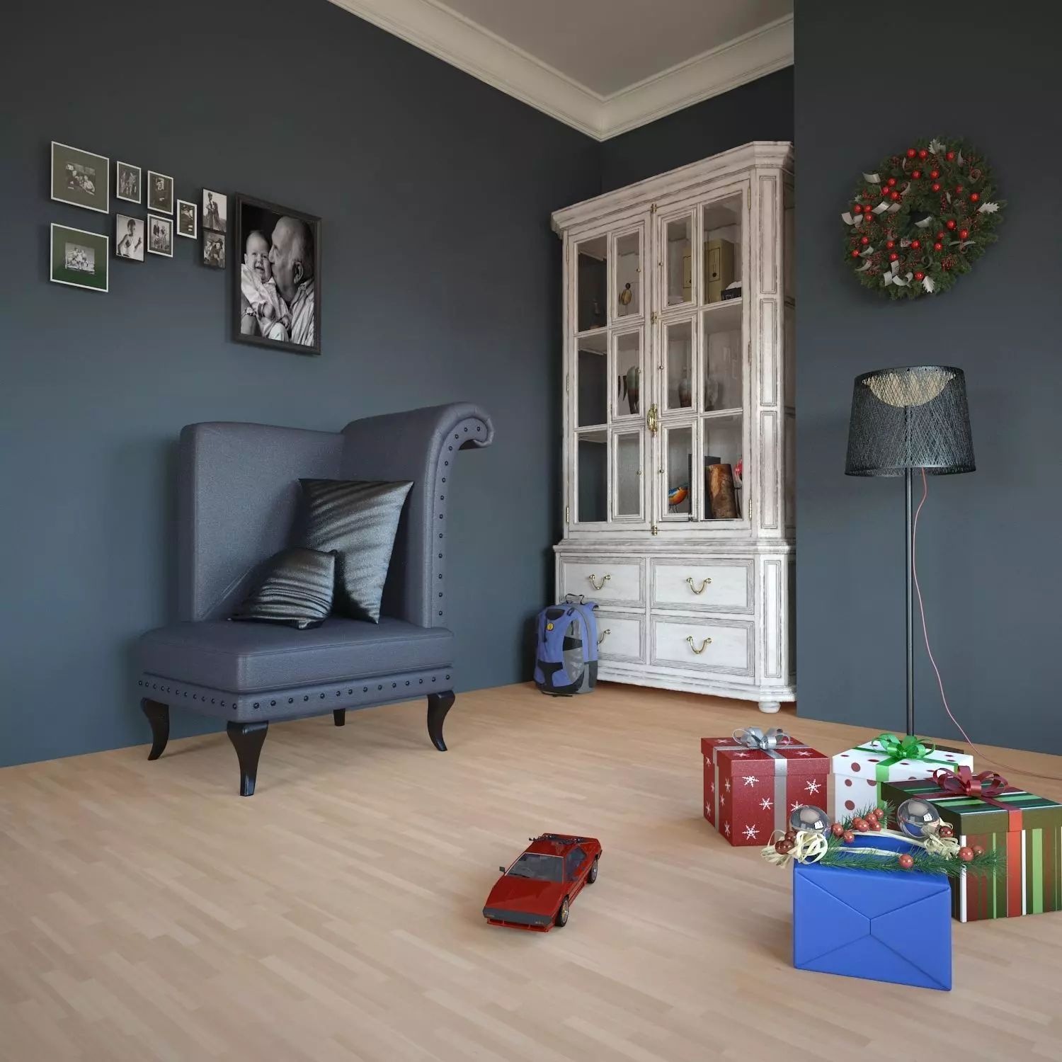 Interior Sofa Armchair 28 - For CNC and Interior 3D model_0