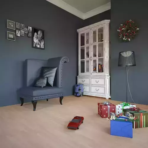 Interior Sofa Armchair 28 - For CNC and Interior 3D model