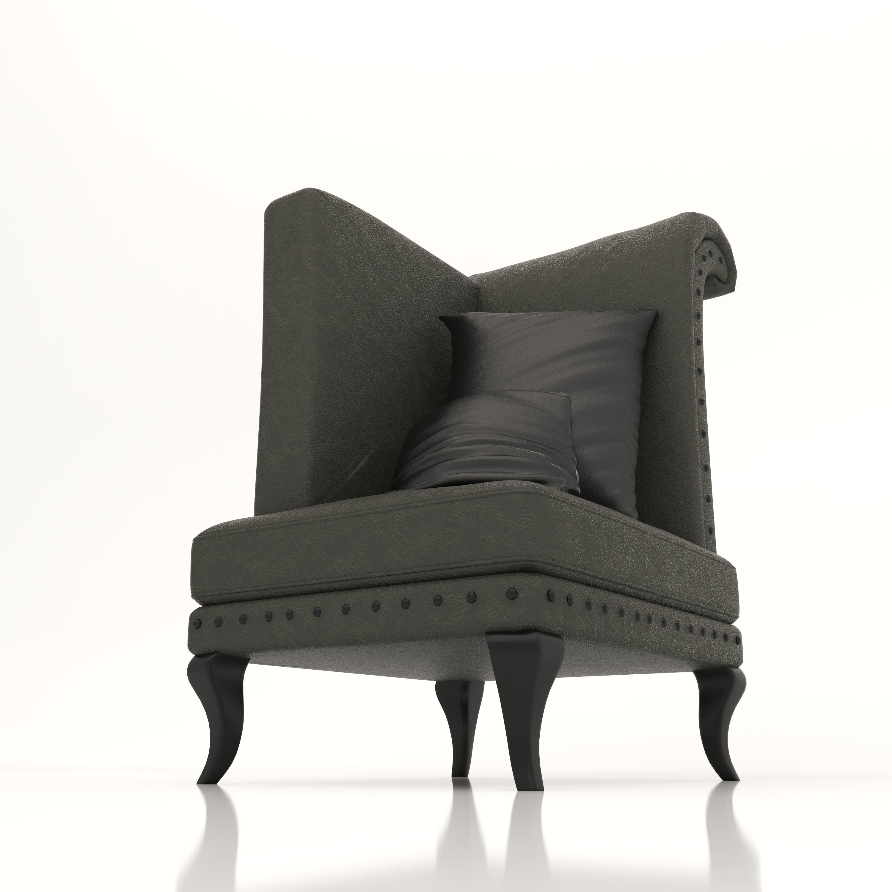 Interior Sofa Armchair 28 - For CNC and Interior 3D model_5